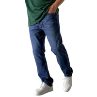 Kai | Herren Lockere Straight-Leg Jeans – Dunkelblau