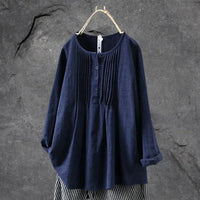 Damen Tunika Festliche Bluse – Marine