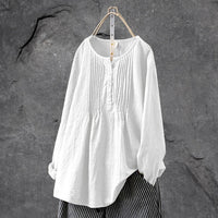 Damen Tunika Festliche Bluse – Weiß