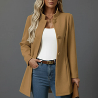Karoline | Langer Eleganter Trenchcoat – Camel