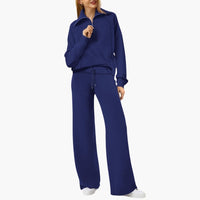 Katarina | Damen Trainingsanzug Set mit Halbzip – Marine
