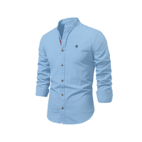 Katharina | Herren Legeres Freizeit Hemd – Hellblau