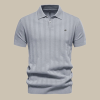 Keno | Herren Poloshirt Mit Struktur Alltag – Grau