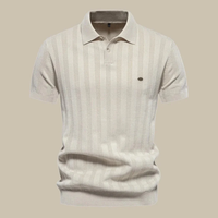 Keno | Herren Poloshirt Mit Struktur Alltag – Khaki