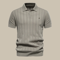 Keno | Herren Poloshirt Mit Struktur Alltag – Beige