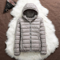 Helga | Wasserdichte Daunenjacke – Grau
