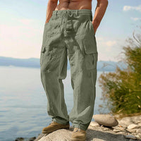 Kilian | Herren Cargo Hose mit Kordelzug und Seitentaschen – Hellgrün
