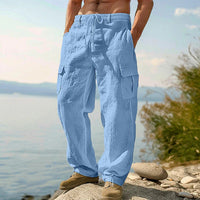 Kilian | Herren Cargo Hose mit Kordelzug und Seitentaschen – Himmelblau