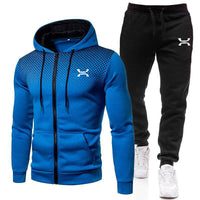 Kilian | Herren Sportlicher Trainingsanzug Set – Blau