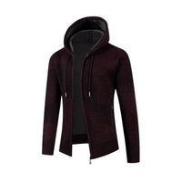 LUKAS – Der gemütliche Kapuzenpullover für Herren – Weinrot