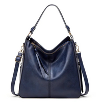 Klassisch elegante Damenhandtasche | Groß – Blau