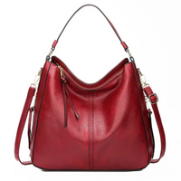 Klassisch elegante Damenhandtasche | Groß – Rot