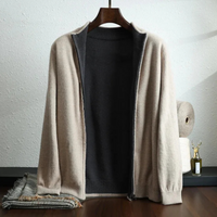 Klassische Herrenjacke mit Reißverschluss | Herbst – Khaki