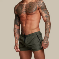 Klassische Schwimmshorts für Herren | Sport – Armee grün