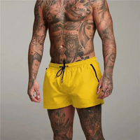 Klassische Schwimmshorts für Herren | Sport – Leuchtendes Gelb