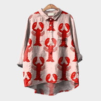 Gislawen | Oversize-Bluse für sonnigen Komfort – Hummer