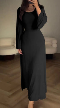 Renate | Elegantes Maxikleid – Schwarz