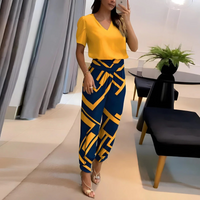 Lässige Bluse und Hose für Damen | Elegant – Gelb