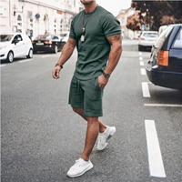 Lässige Shorts und T-Shirt für Herren | Kurzer hose – Grün