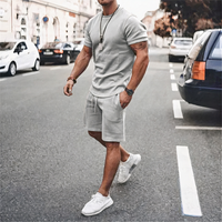 Lässige Shorts und T-Shirt für Herren | Kurzer hose – Grau