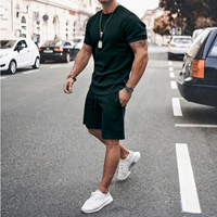 Lässige Shorts und T-Shirt für Herren | Kurzer hose – Schwarz