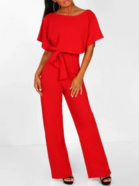 Lässiger Damen-Jumpsuit | Elegant – Rot