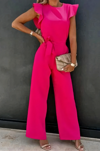 Lässiger Sommer-Jumpsuit für Damen | Eleganter – Rosa