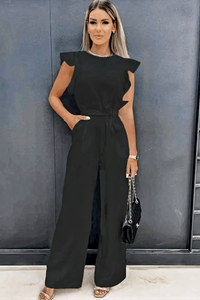 Lässiger Sommer-Jumpsuit für Damen | Eleganter – Schwarz