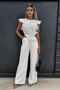 Lässiger Sommer-Jumpsuit für Damen | Eleganter – Weiß