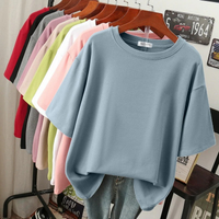 Lässiges Damen-T-Shirt in Übergröße | Kurzarm – Blau