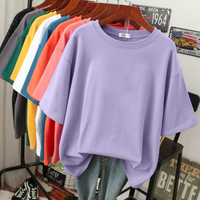 Lässiges Damen-T-Shirt in Übergröße | Kurzarm – Lila