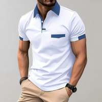 Lässiges klassisches Herren-Poloshirt | Kurzarm – Weiß
