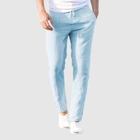 ADELBERT - LEINENHOSE – Blau