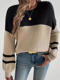 Antonia | Lässiger Pullover mit femininer Silhouette – Khaki