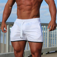 Leander | Herren Badehose Schnelltrocknend Shorts – Weiß