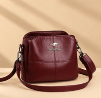 Marieke | Damen Geräumige Elegante Ledertasche – Rot