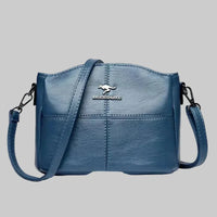 Marieke | Damen Geräumige Elegante Ledertasche – Hell Blau