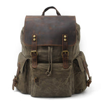 Winston Vintage Outdoor-Rucksack – Grüne Armee