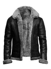 Asdentra | Lederjacke – Grau