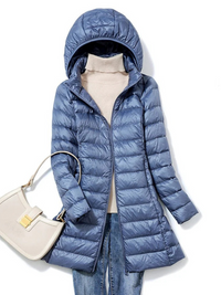 Leichte Winterjacke für Damen | Wasserdichte – Blau