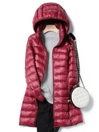 Leichte Winterjacke für Damen | Wasserdichte – Bordeaux