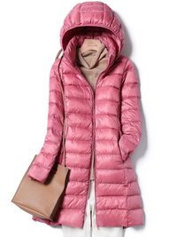 Leichte Winterjacke für Damen | Wasserdichte – Rosa