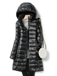Leichte Winterjacke für Damen | Wasserdichte – Schwarz