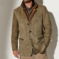 Charles | Vintage Freizeitjacke für Herren – Olivgrün