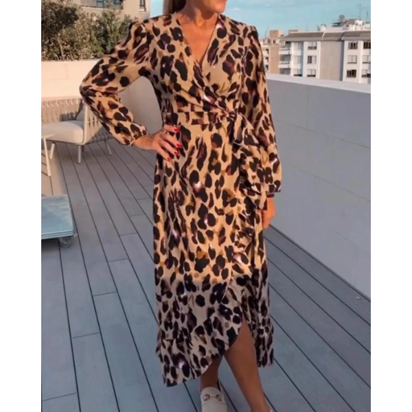 Lily - Modisches V-Ausschnitt-Kleid