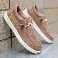 Lias | Herren Leichte Canvas Slipper – Khaki