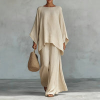 Lieselotte | Damen Oversized Poncho Set – Khaki