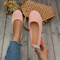 Lieselotte | Damen Slip-on Flache Ballerinas – Rosa