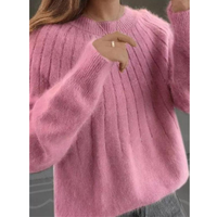 Lina | Kaschmir Strickpullover Weich – Rosa