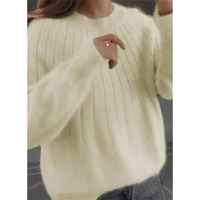 Lina | Kaschmir Strickpullover Weich – Hellgelb
